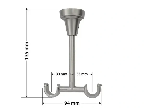 držiak 16x16 stropný