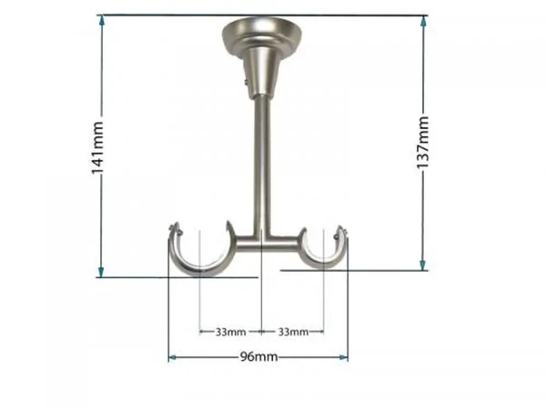 držiak 25x16 stropný