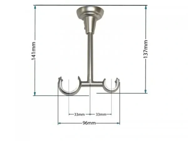 držiak 25x16 stropný