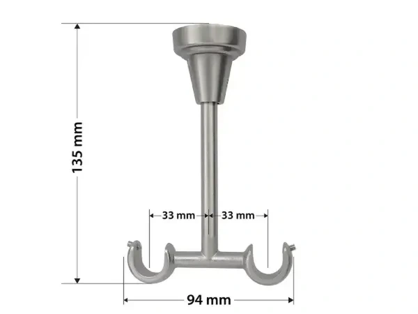 držiak 16x16 stropný