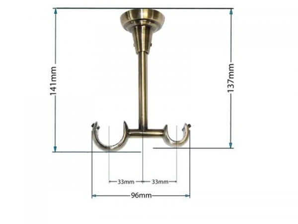 držiak 25x16 stropný