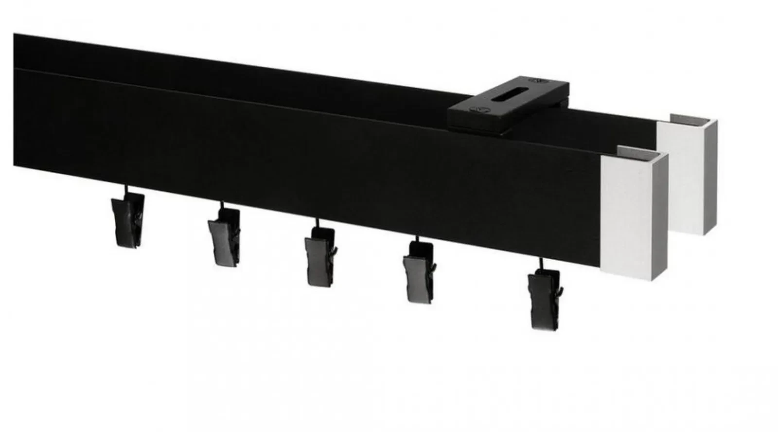 Garniža MODERN 2-drážková - do stropu - odtieň ČIERNA