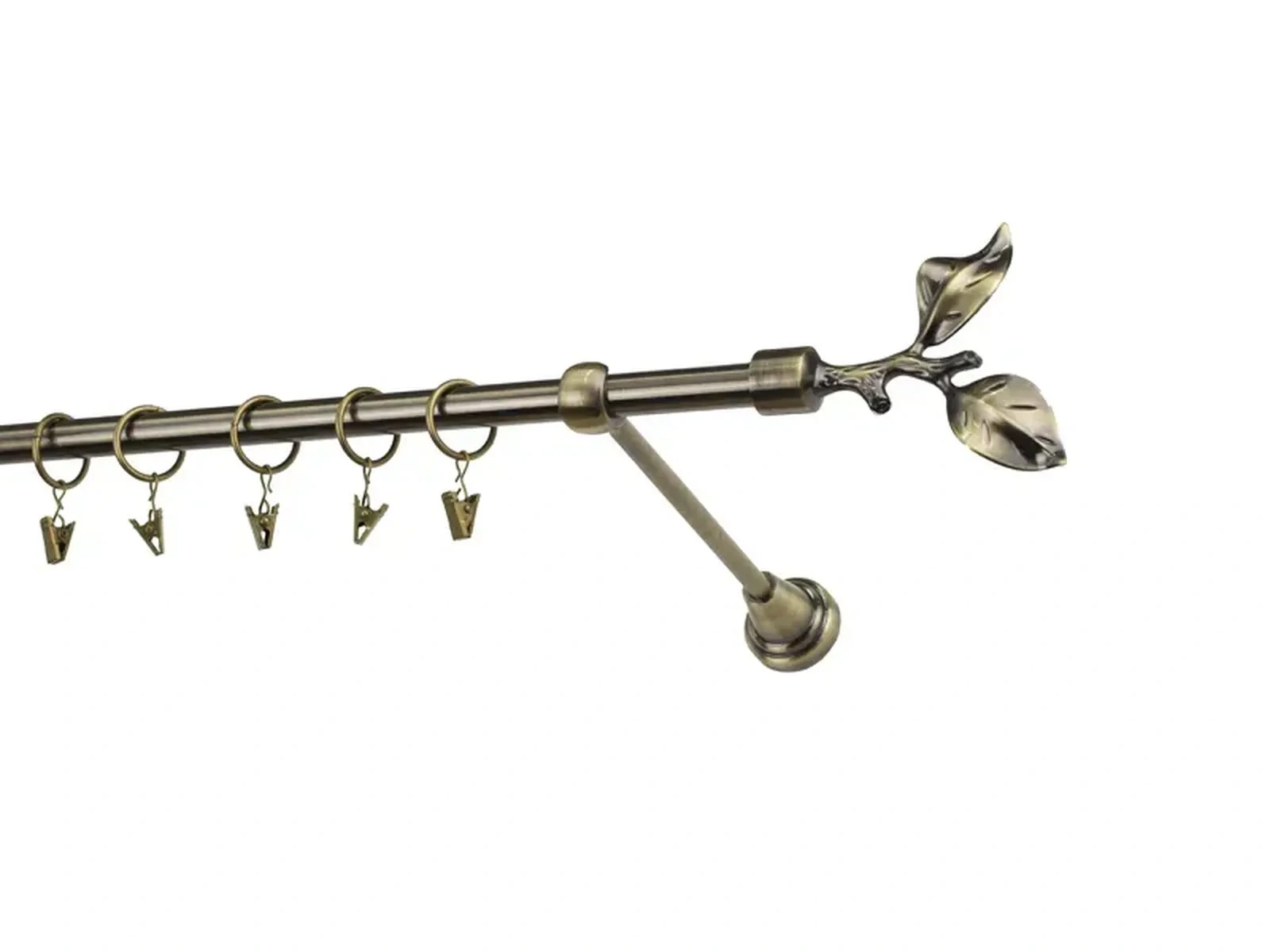 Garniža 16mm - 1rad - LIST ROSE - antik