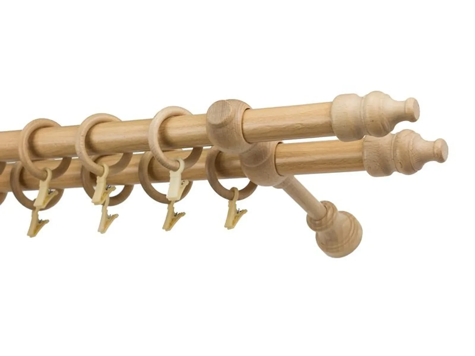 Garniža drevená 28x28mm dvojradová - BUK