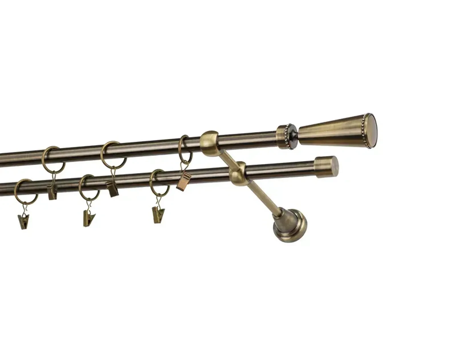 Garniža 16x16mm - 2rady - MILANO CRYSTAL - antik