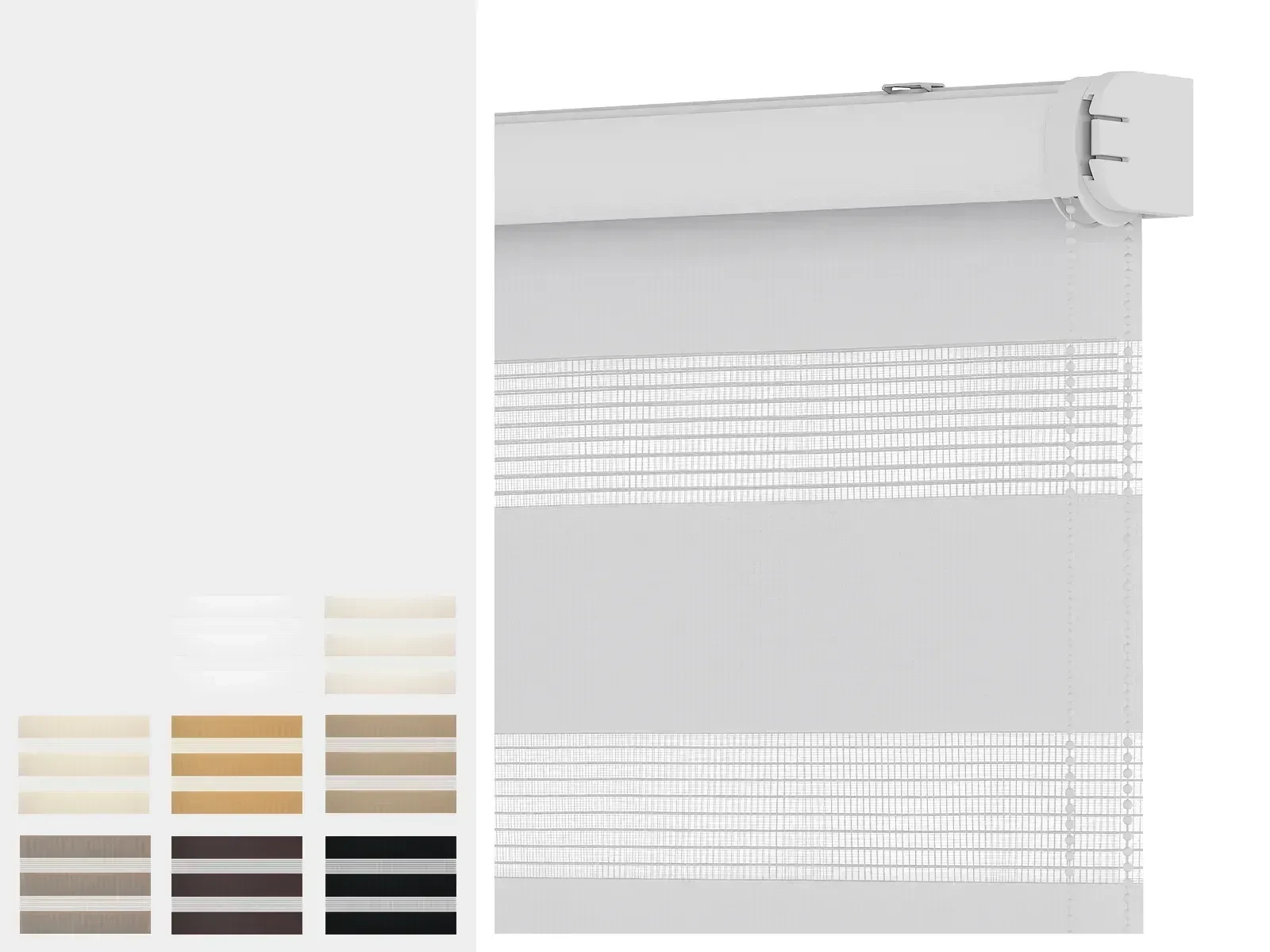 Roleta SOLID M - deň a noc - látka MIAMI