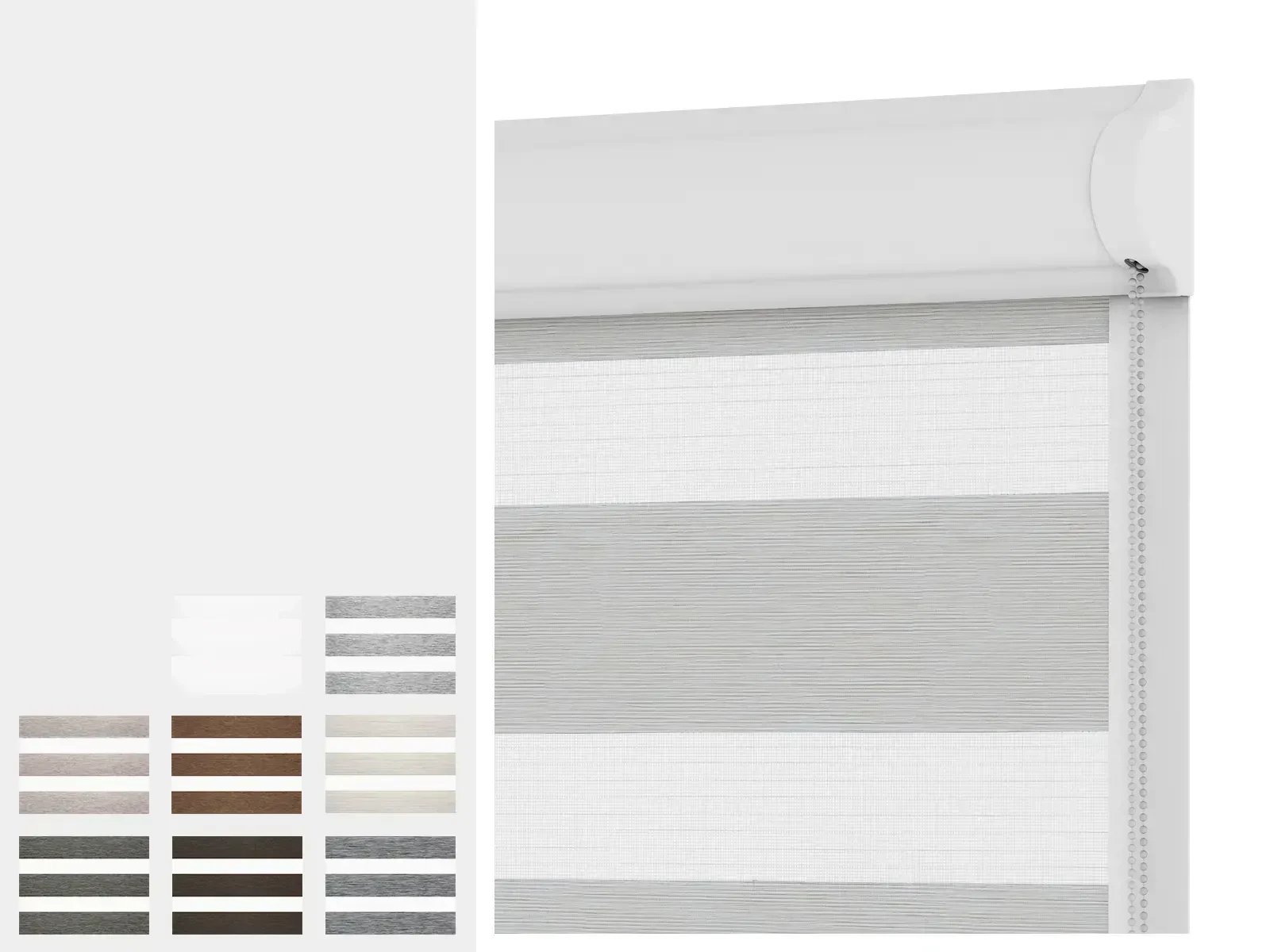 Roleta SWING - deň a noc - látka MALORKA