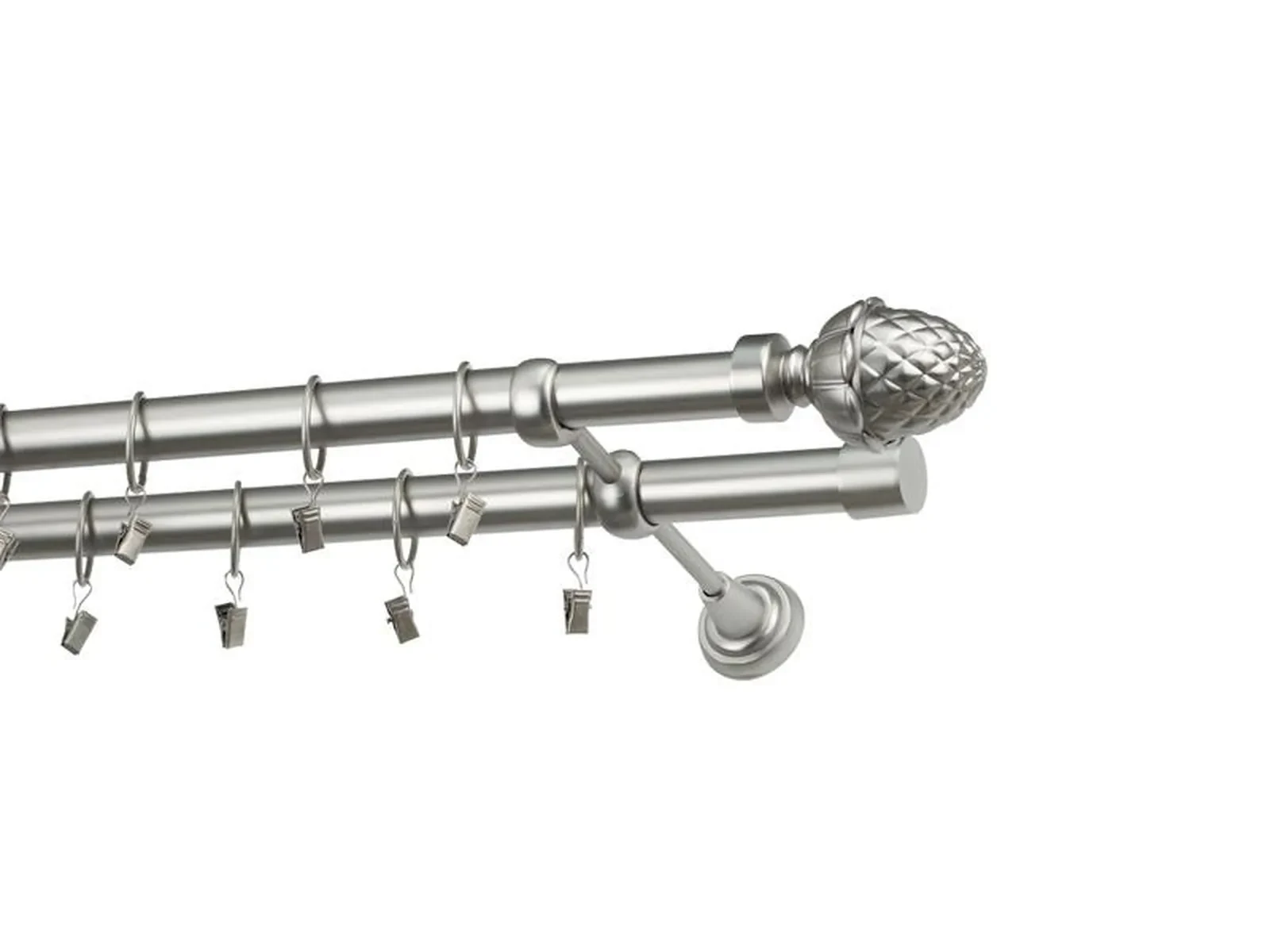 Garniža 25x25mm - 2rady - ŽALUĎ - satin