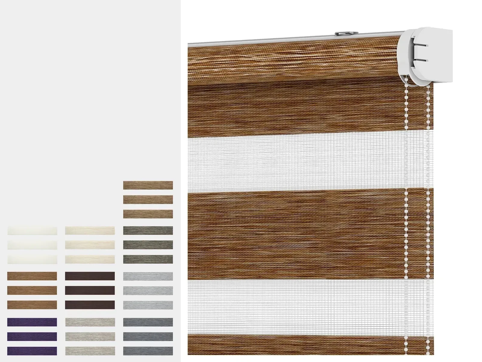 Roleta SOLID M - deň a noc - látka MAURÍCIUS