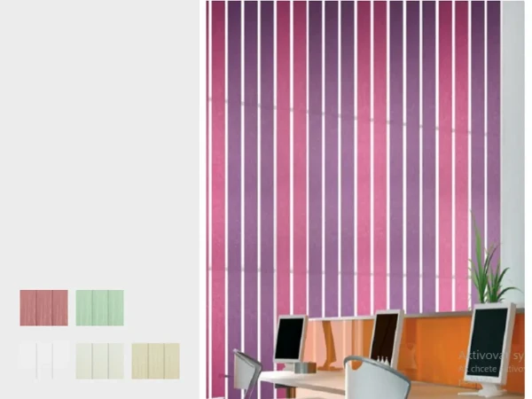 Dvojfarebné vertikálne žalúzie - látka VAN GOGH