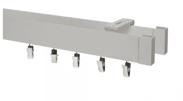 Garniža MODERN 2-drážková - do stropu - odtieň INOX