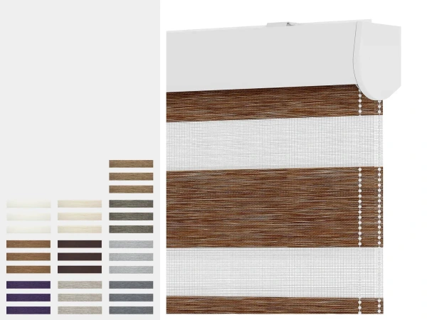 Roleta NOBLE - deň a noc - látka MAURÍCIUS