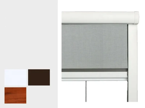 Sieťky na STREŠNÉ OKNO - rolovanie z hora -  bežné farby