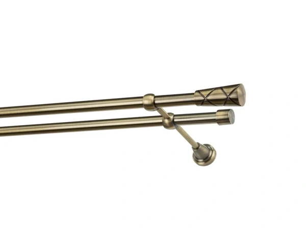 Garniža 19x19mm - 2rady - TRAPEZIUM - antik 1