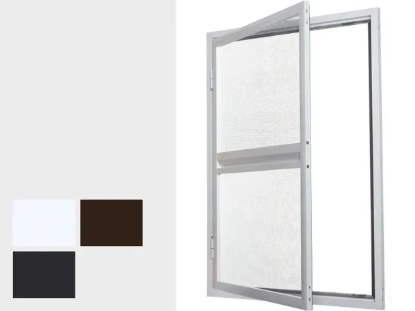 Sieťky na DVERE  - pántové v ráme SMART - bežné odtiene