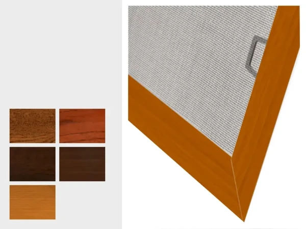 Sieťky na  OKNO - pevné - drevoimitačné