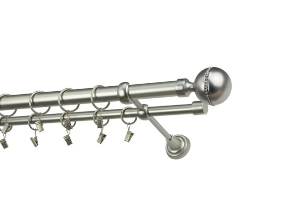 Garniža 25x16mm - 2rady - KALISTO CRYSTAL - satin