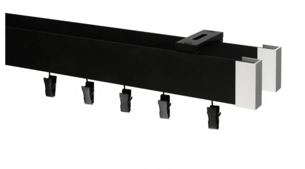 Garniža MODERN 2-drážková - do stropu - odtieň ČIERNA