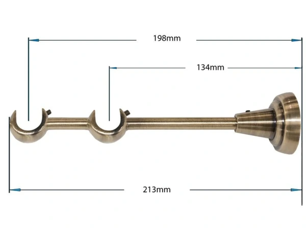 Garniža 19x19mm - 2rady - KOLOSEO - antik 2