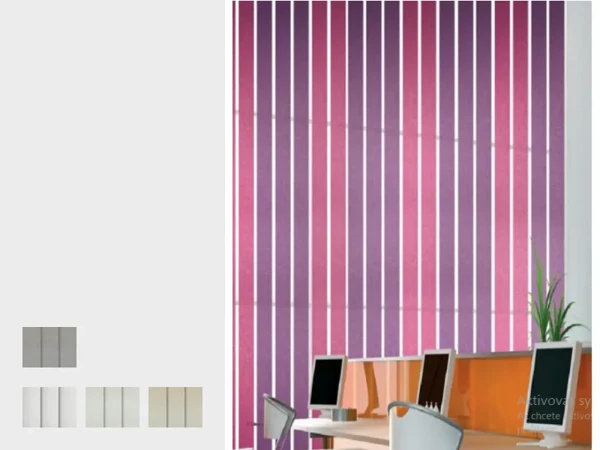 Dvojfarebné vertikálne žalúzie - látka SAHARA