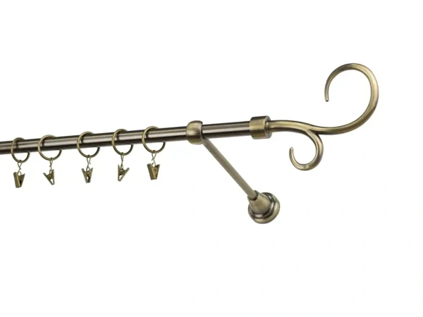 Garniža 16mm - 1rad - HÁK DVOJITÝ - antik