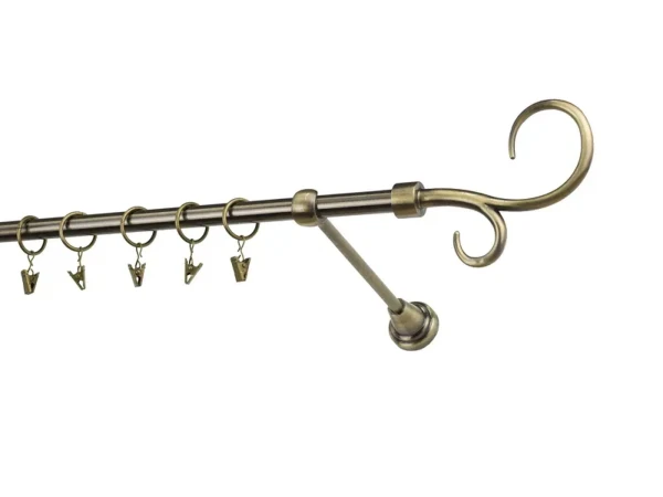 Garniža 16mm - 1rad - HÁK DVOJITÝ - antik