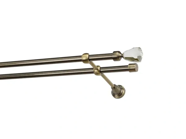 Garniža 16x16mm - 2rady - CRYSTAL CONE - antik 1