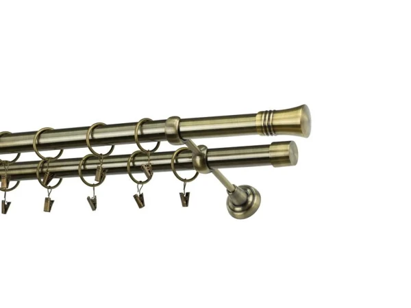 Garniža 25x25mm - 2rady - CAPRI - antik