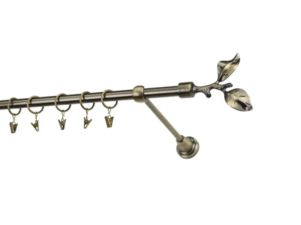 Garniža 16mm - 1rad - LIST ROSE - antik