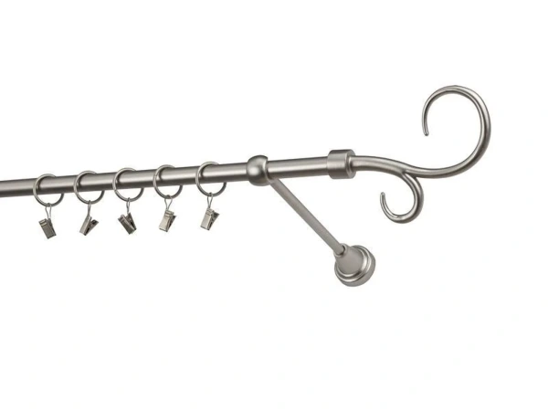 Garniža 16mm - 1rad - HÁK DVOJITÝ - satin