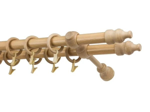 Garniža drevená 28x28mm dvojradová - BUK