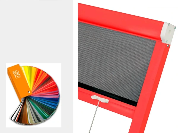 Sieťky na  OKNO - rolovacie - farby RAL