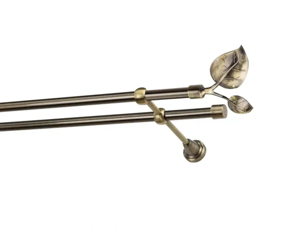 Garniža 16x16mm - 2rady - LIST VEĽKÝ - antik 1