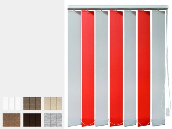 Dvojfarebné vertikálne žalúzie - látka ARUBA