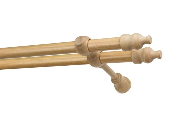 Garniža drevená 28x28mm dvojradová - BUK 1