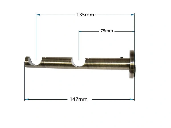 Garniža 19x19mm - 2rady - VERONA - antik 3