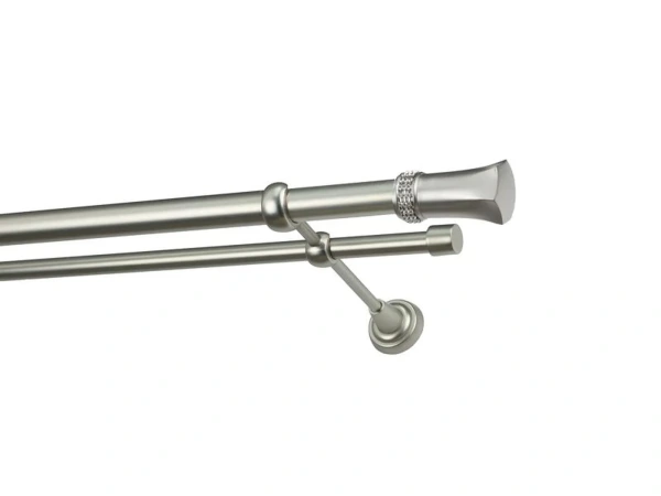 Garniža 25x16mm - 2rady - PLUTON CRYSTAL - satin 1