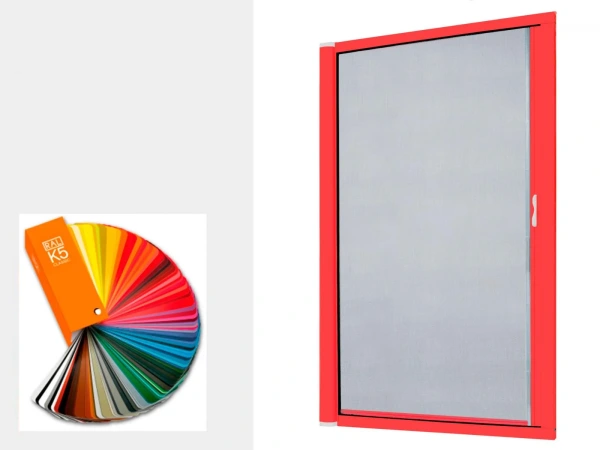 Sieťky na DVERE - rolovacie - farby RAL