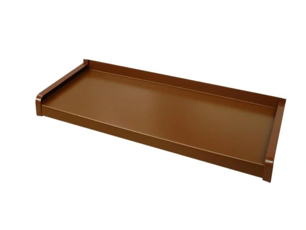 Vonkajšie hliníkové parapety ťahané - hnedá RAL 8003