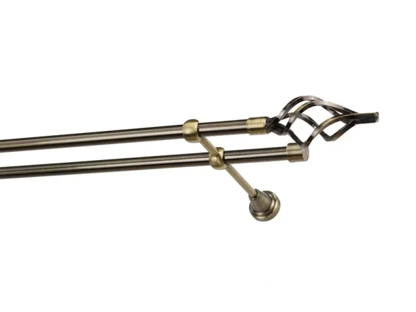 Garniža 16x16mm - 2rady - GUĽA AZUR - antik 1