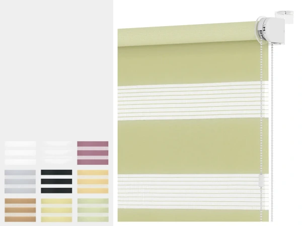 Roleta MINI - deň a noc - látka STANDARD