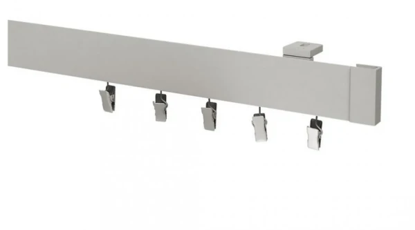 Garniža MODERN 1-drážková do stropu - odtieň INOX