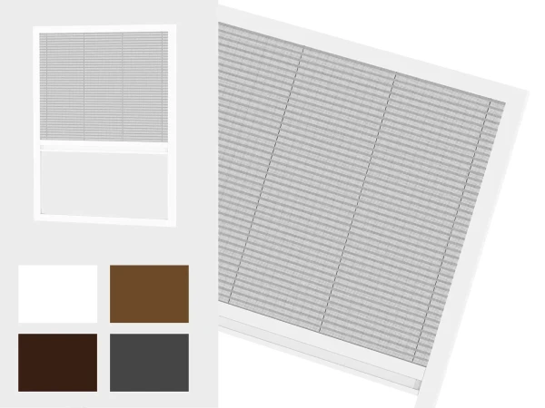 Sieťky proti hmyzu na OKNO - PLISSÉ LITE LUX - bežné odtiene