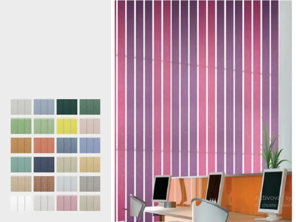 Dvojfarebné vertikálne žalúzie - látka ITACA