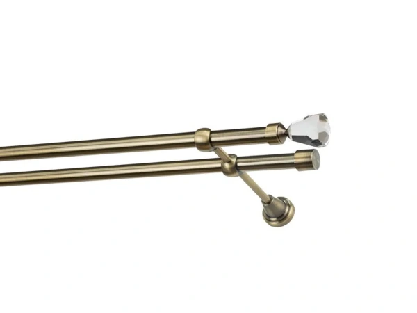 Garniža 19x19mm - 2rady - CRYSTAL CONE - antik 1