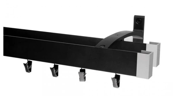 Garniža MODERN 2-drážková - na stenu - odtieň ČIERNA