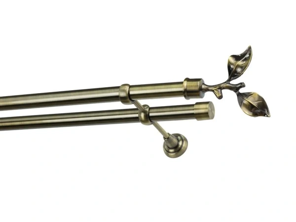 Garniža 25x25mm - 2rady - LIST ROSE - antik 1