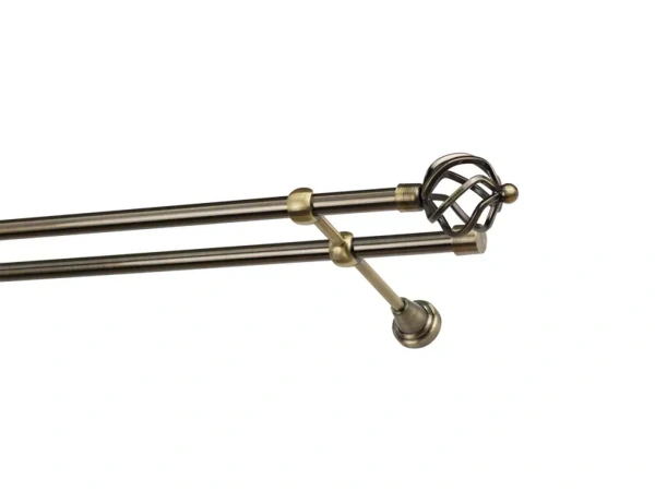 Garniža 16x16mm - 2rady - SPIRAL - antik 1