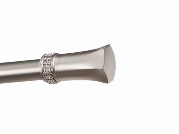 Garniža 25x25mm - 2rady - PLUTON CRYSTAL - satin 3