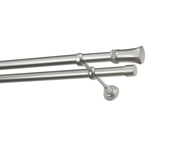 Garniža 25x25mm - 2rady - PLUTON CRYSTAL - satin 1